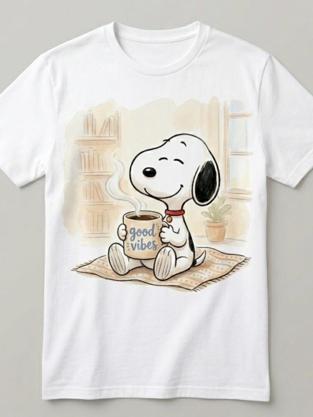 Snoopy 'Good Vibes' Graphic Tee - White